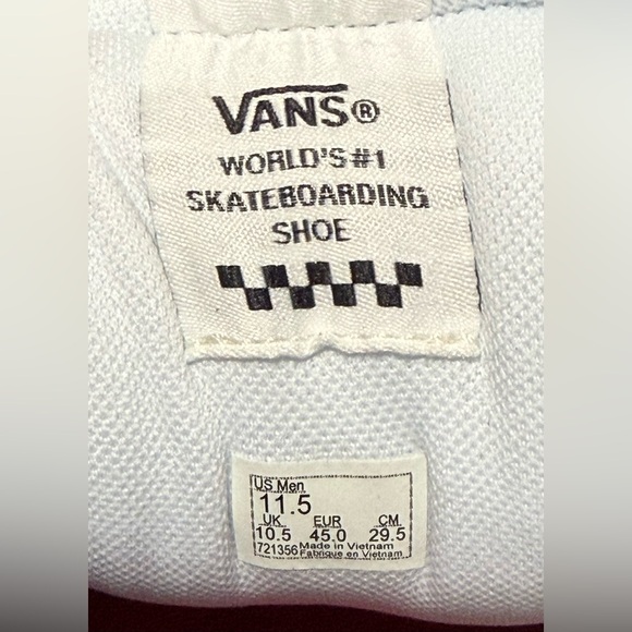 Vans Skate Mixxa Suede Leather Mesh Skateboaring Shoes White Mens Size 11.5 - Picture 5 of 5